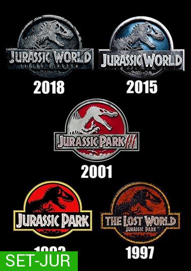 Jurassic Park 1-2-3 and Jurassic World 1-2 รวม 5 แผ่น - มาสเตอร์