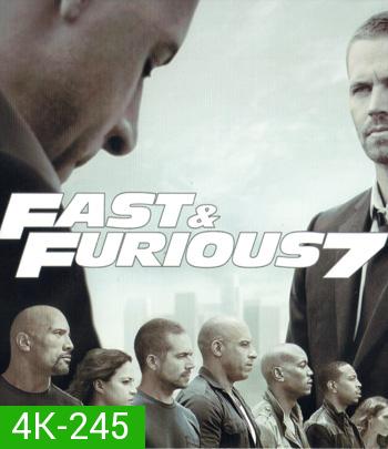 4K - Fast & Furious 7 (2015) เร็ว..แรงทะลุนรก 7 - แผ่นหนัง 4K UHD