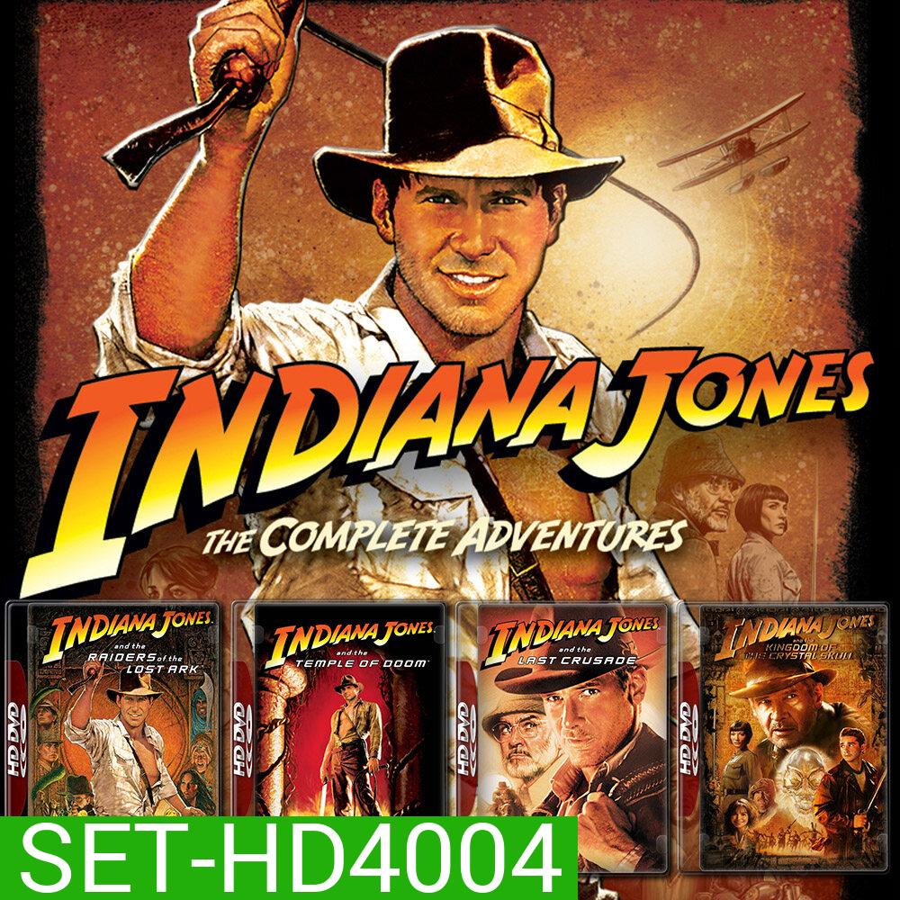 Indiana Jones อินเดียน่า โจนส์ ภาค 1-5 DVD หนัง มาสเตอร์ พากย์ไทย