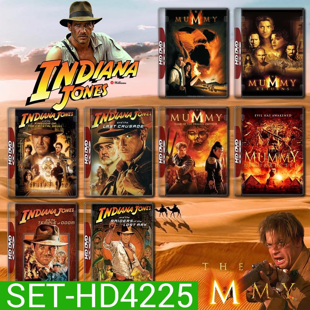 Indiana Jones ภาค 1-4 + Mummy ภาค 1-4 DVD Master พากย์ไทย
