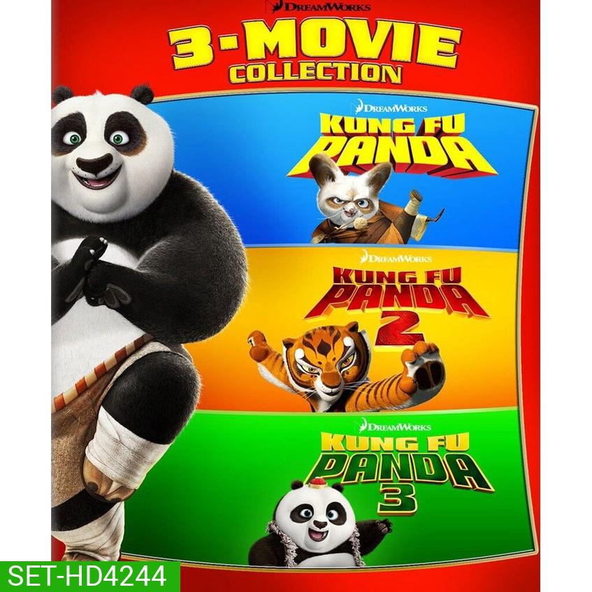 KUNG FU PANDA กังฟูแพนด้า จอมยุทธ์พลิกล็อค ช็อคยุทธภพ ภาค 1-3 DVD Master พากย์ไทย