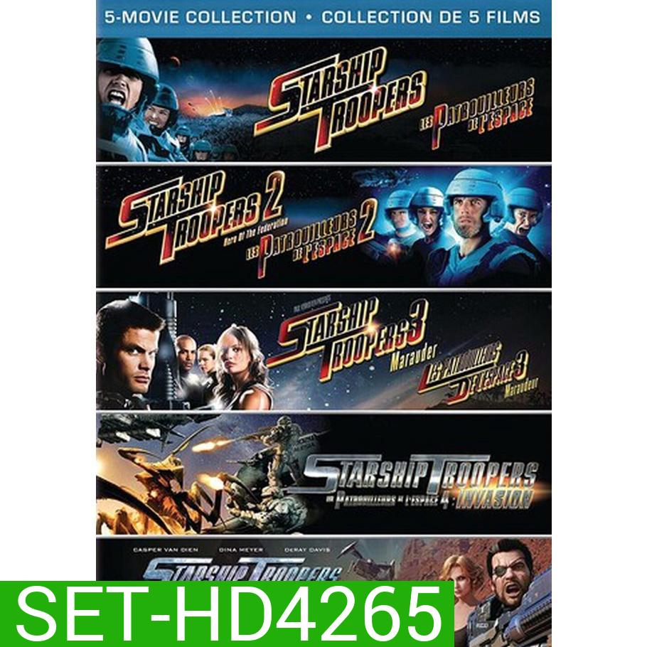 Starship Troopers สงครามหมื่นขาล่าล้างจักรวาล ภาค 1-5 DVD Master พากย์ไทย