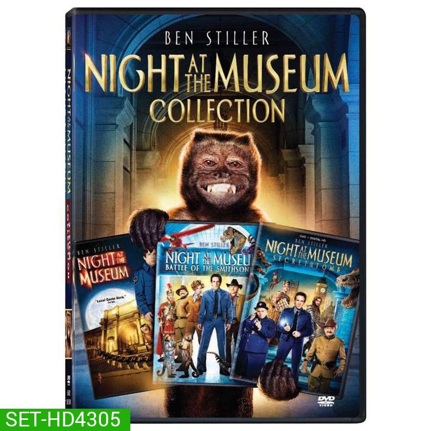 Night At The Museum ไนท์ แอท เดอะ มิวเซียม ภาค 1-3 DVD Master พากย์ไทย