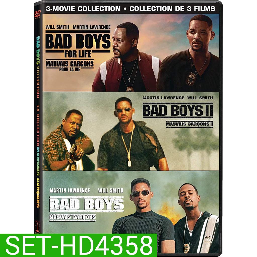 BAD BOYS แบดบอยส์ คู่หูขวางนรก ภาค 1-3 DVD Master พากย์ไทย