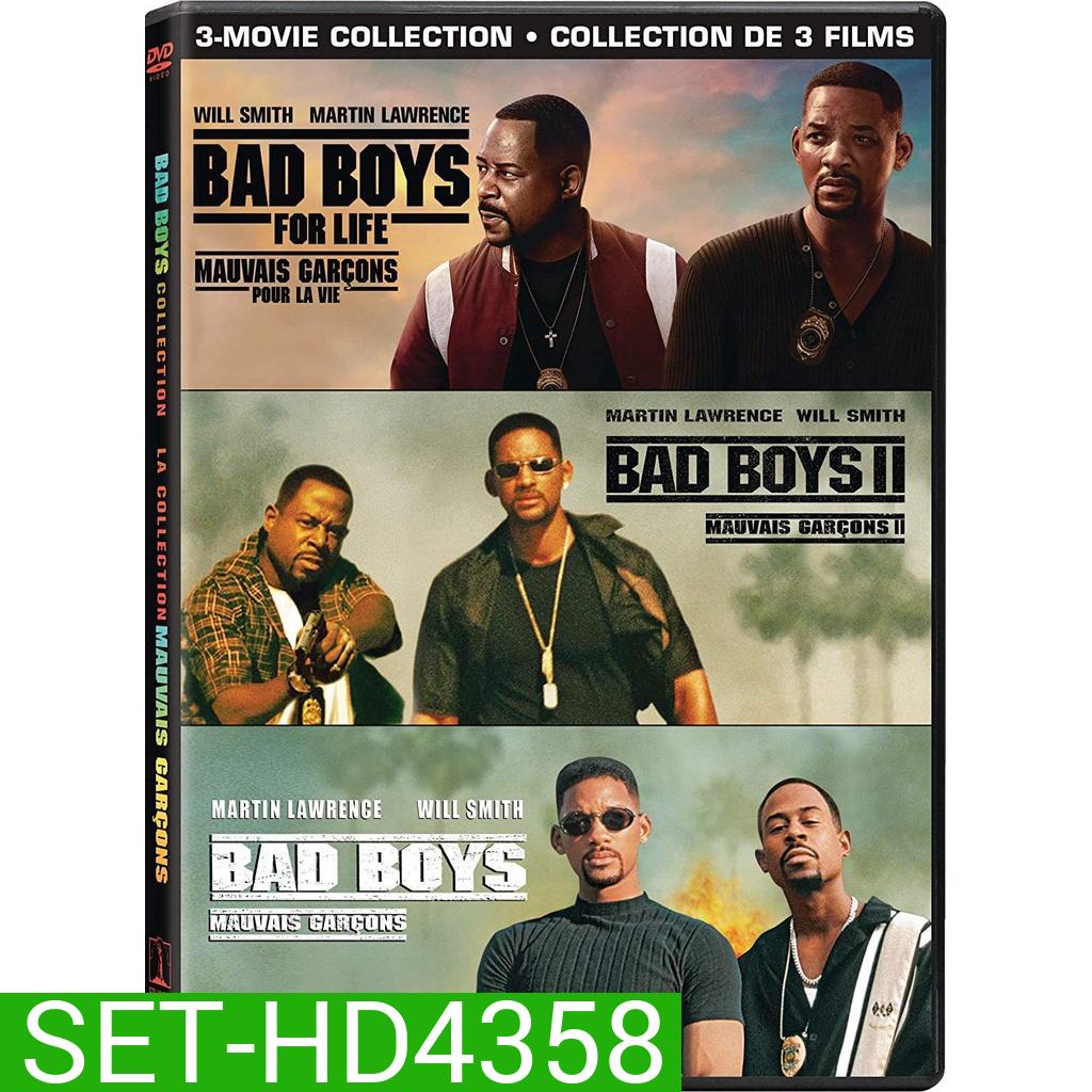 BAD BOYS แบดบอยส์ คู่หูขวางนรก ภาค 1-3 DVD Master พากย์ไทย