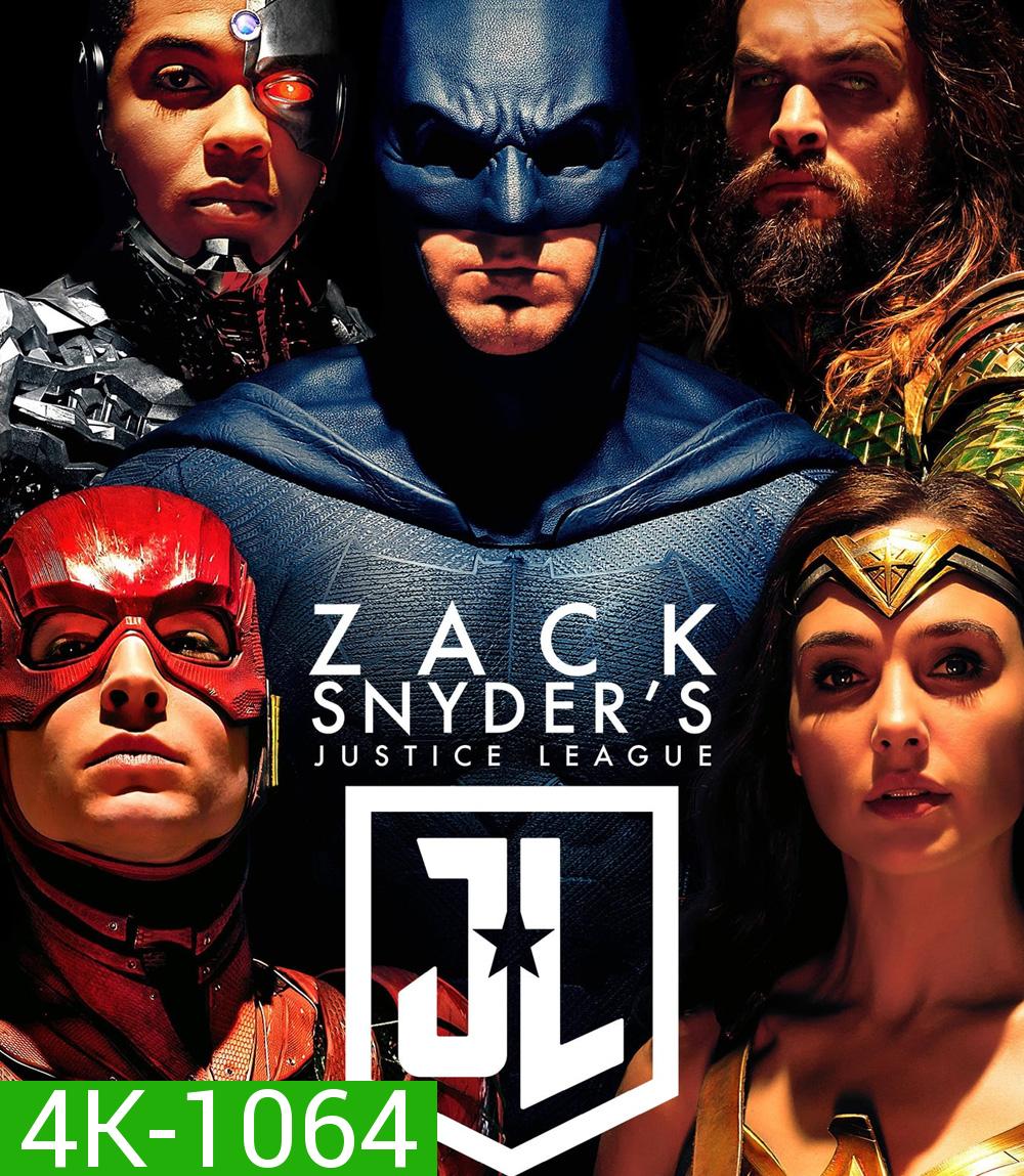 4K - Zack Snyder's Justice League (2021) : จัสติซ ลีก ของ แซ็ค สไนเดอร์ (ภาพ 4:3)- แผ่นหนัง 4K UHD
