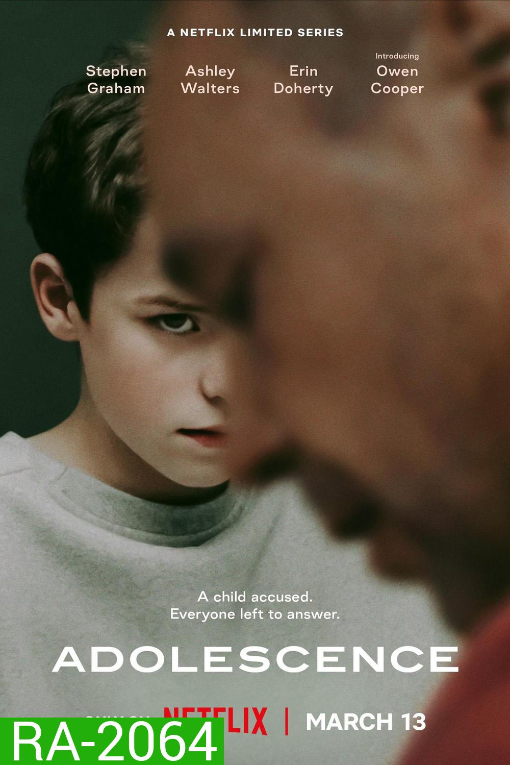 (Mini Series) Adolescence วัยลน คนอันตราย (2025) 4 Ep.จบ