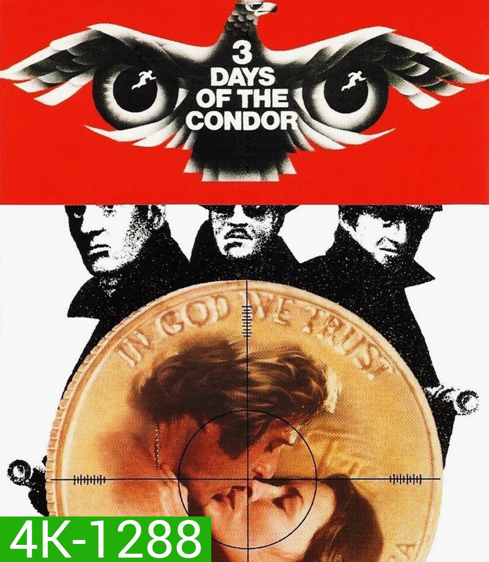 4K - Three Days of the Condor (1975) 3 วันอันตราย - แผ่นหนัง 4K UHD